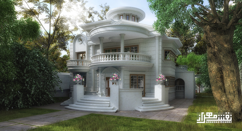 طراحی ویلای آقای میرعسگری به سبک کلاسیک در انزلی